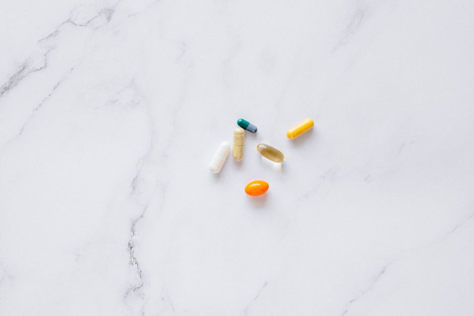 Assorted supplement pills