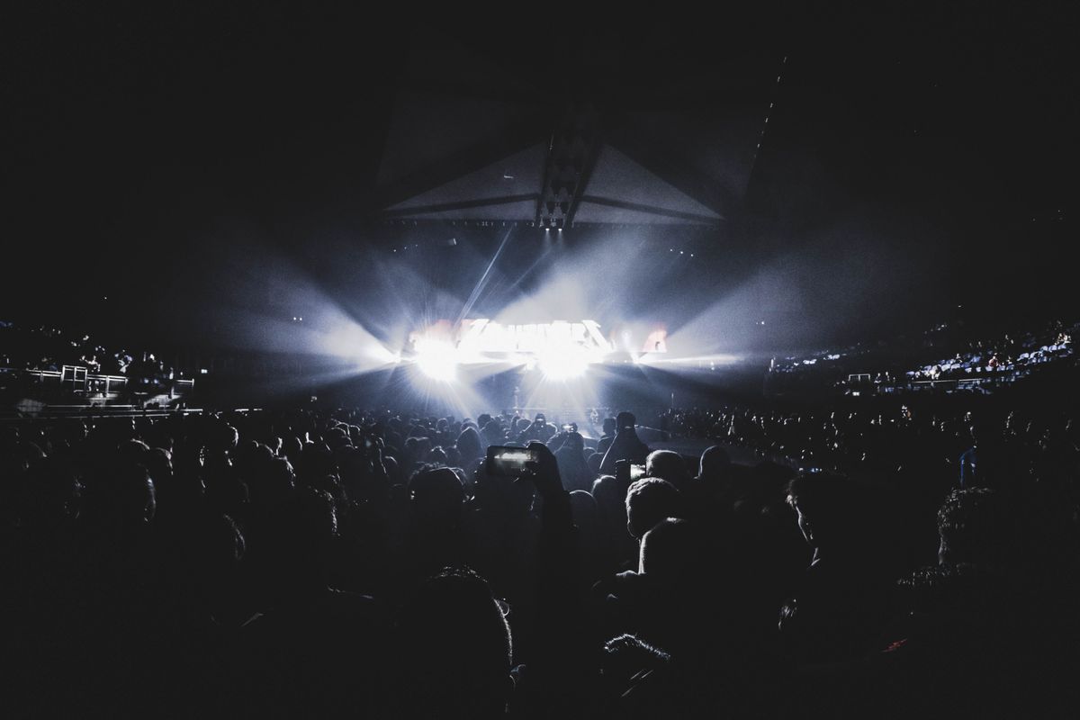 Stock photo: large event crowd