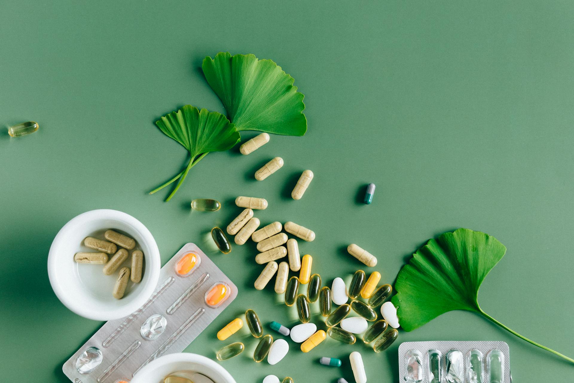 Flat Lay Photo of Alternative Medicines