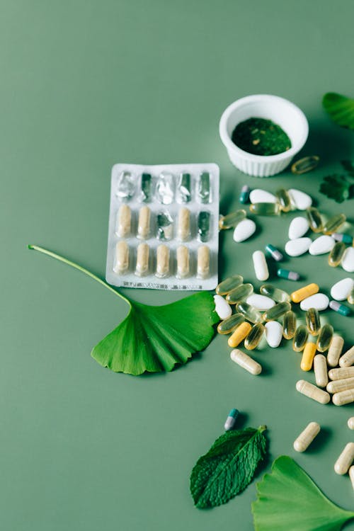 Flat Lay Photo of Alternative Medicines