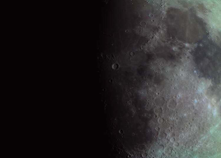 Craters On Moon Surface