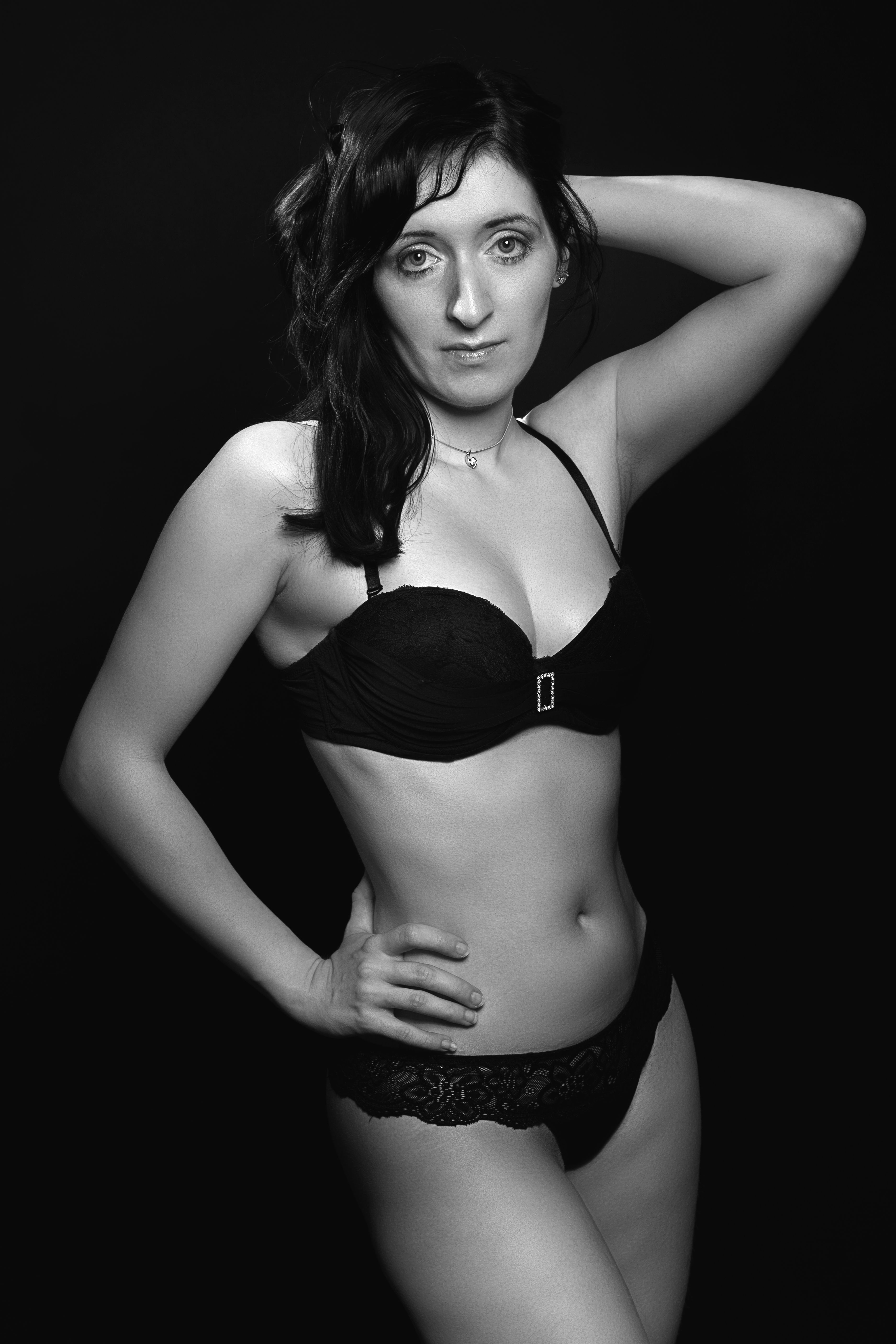 Grayscale Photo of a Naked Woman · Free Stock Photo