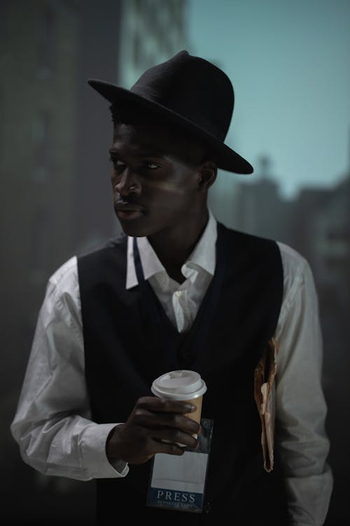 Darmowe zdjęcie z galerii z afroamerykanin, czarna kamizelka, czarnoskóry
