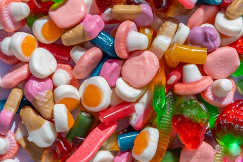 Close-Up Shot of Gummy Candies