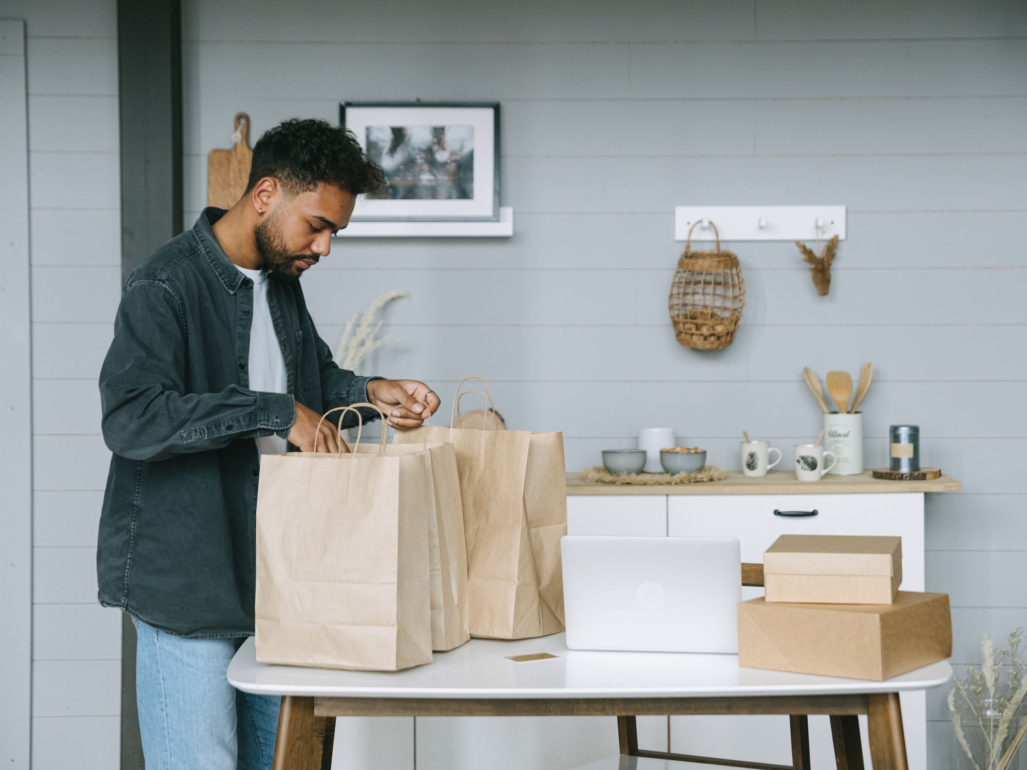 Packing Services in Northwood Hills, North West London — professional packer wrapping fragile items in a box