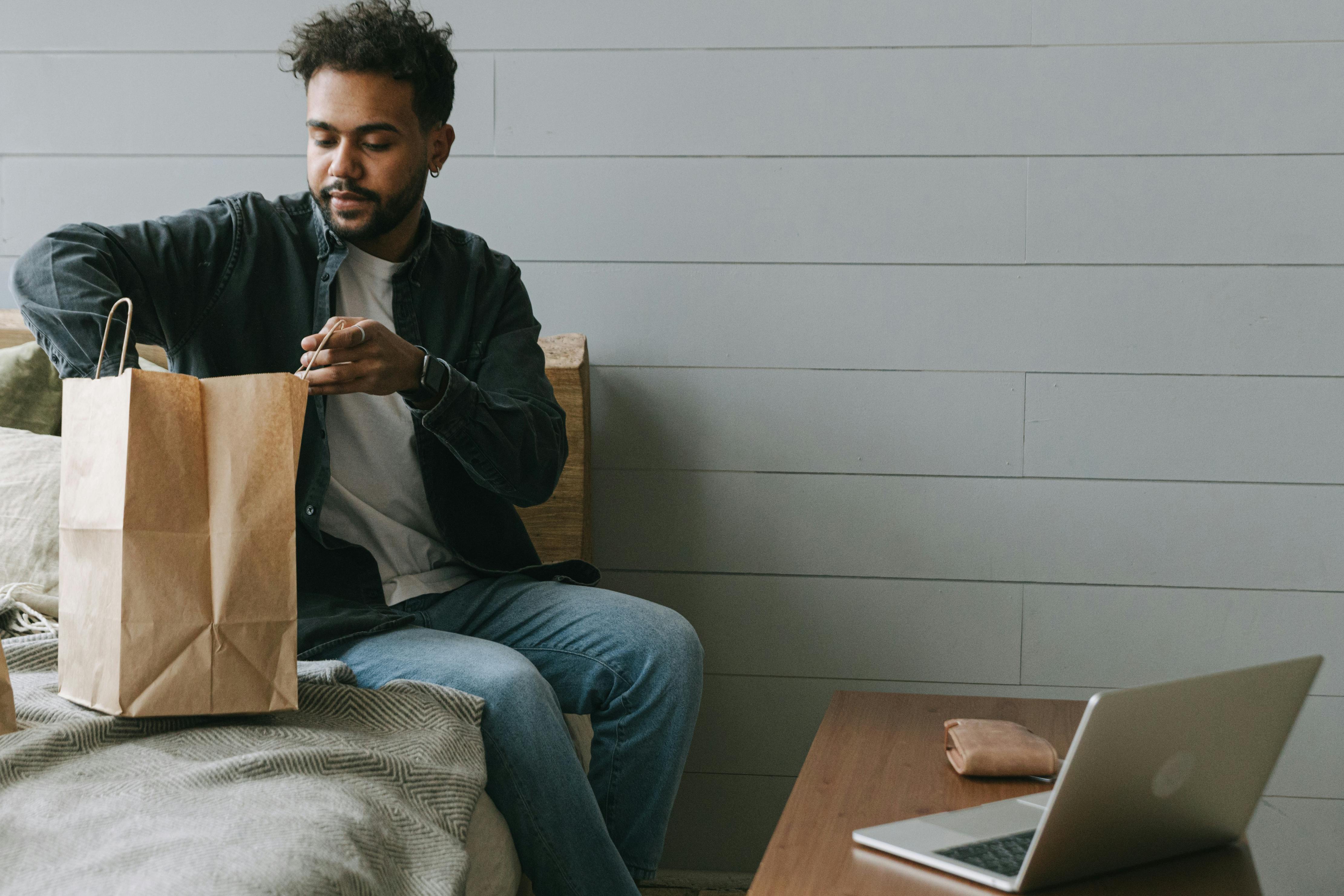 man person couple laptop