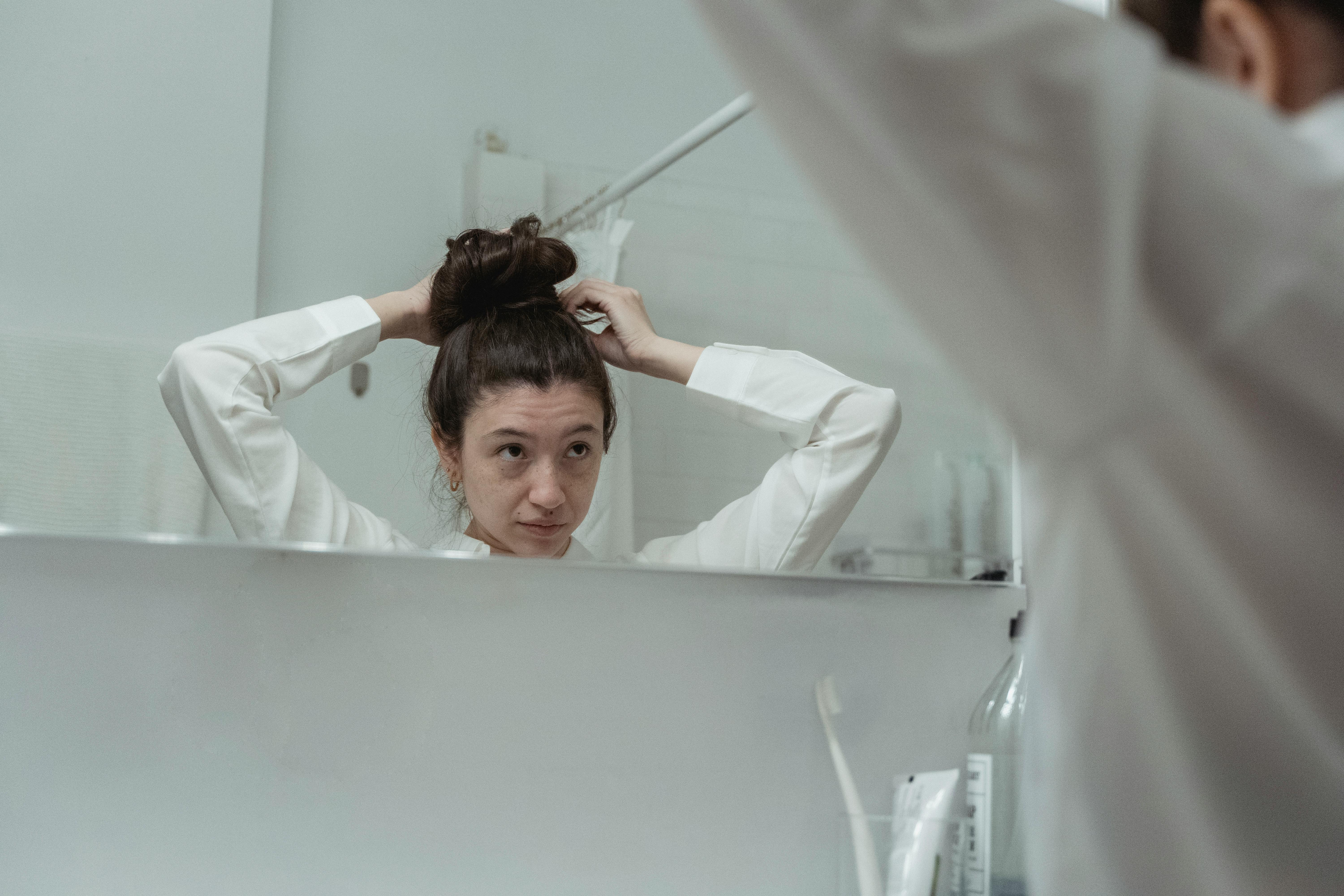 Illustration — Coupe de cheveux mi long dégradé
