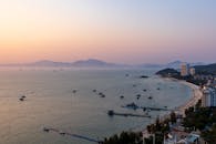 Seashore and Coastal City