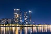 City Illuminations Reflecting in River