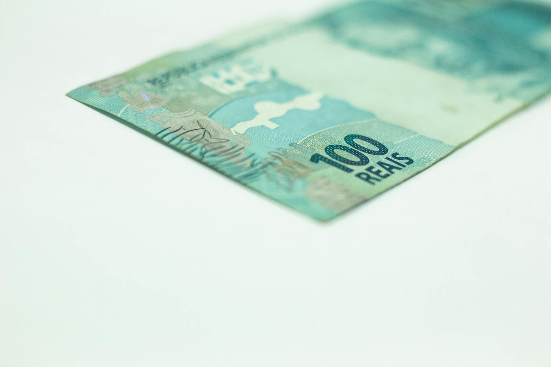 Close-Up Shot of a Green Banknote