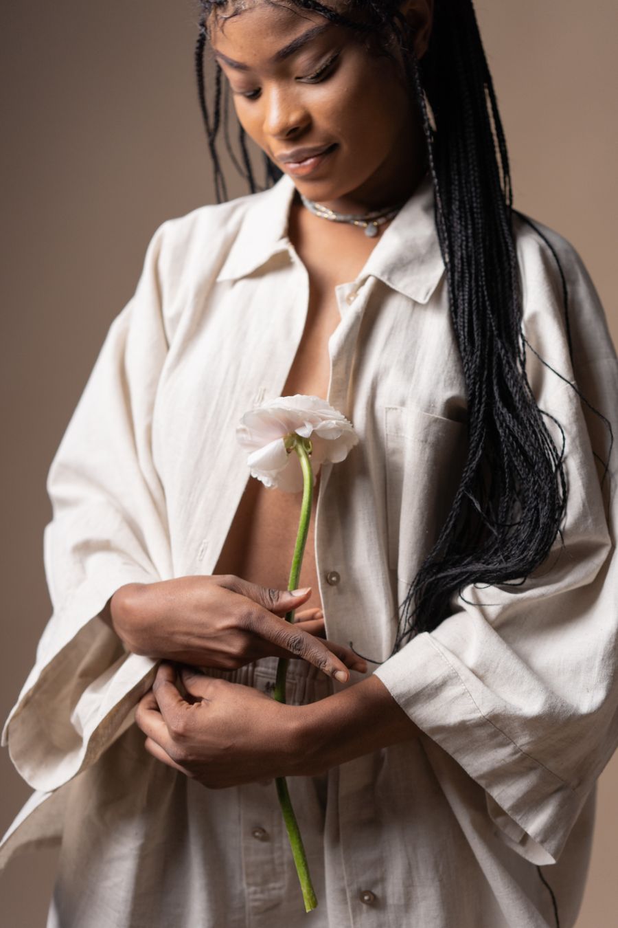Beige Linen Shirt