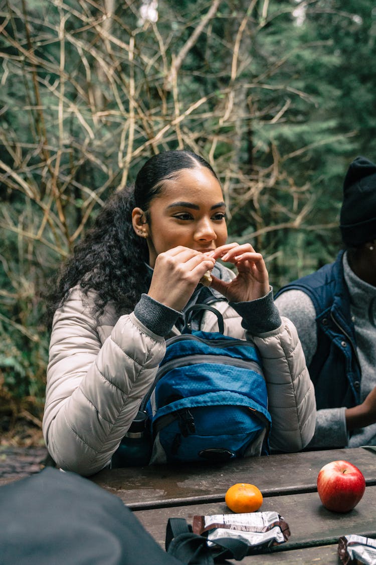 Woman Eating Sandwich