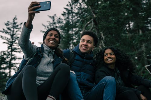 Friends Taking a Selfie