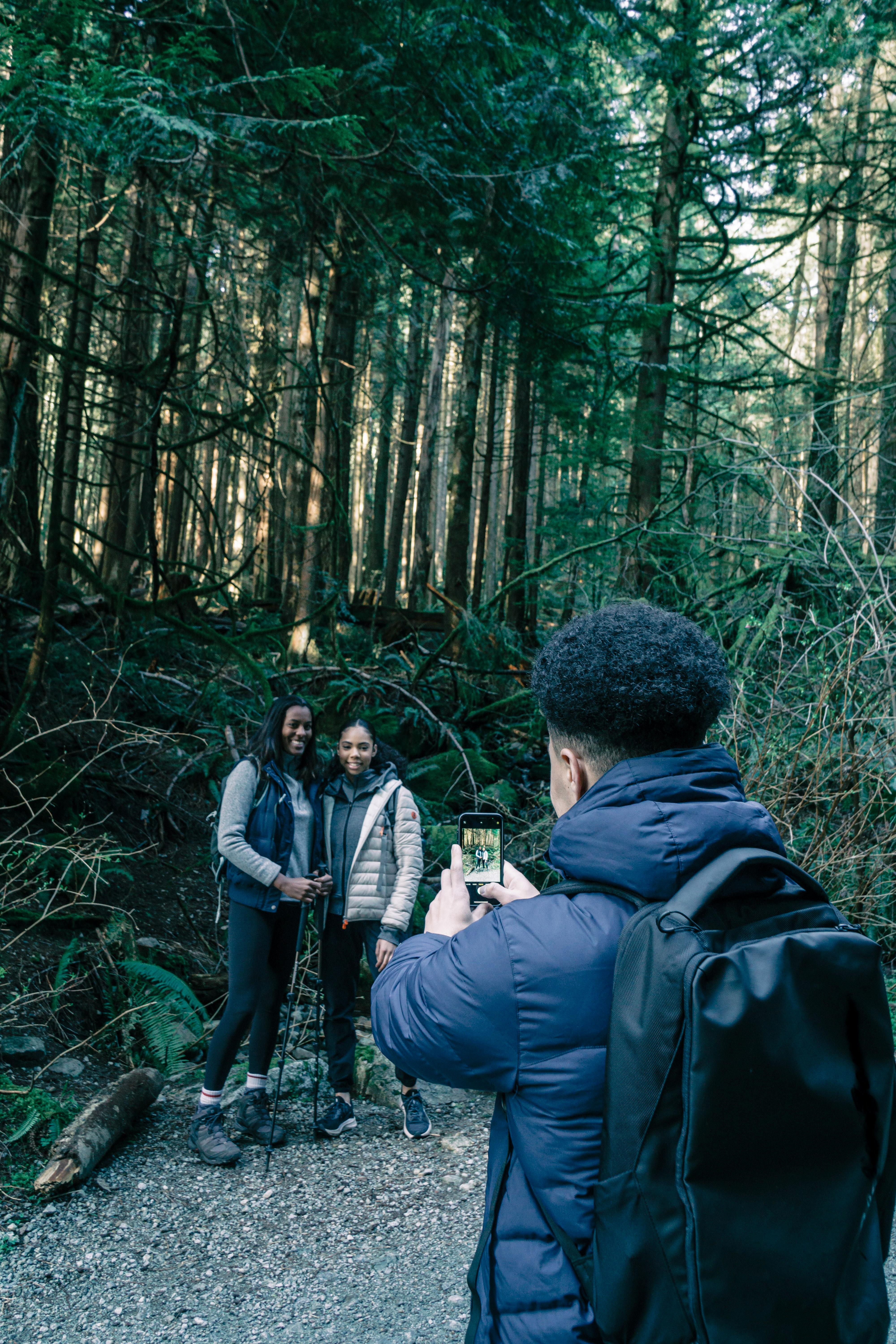 a man taking photos of his friends