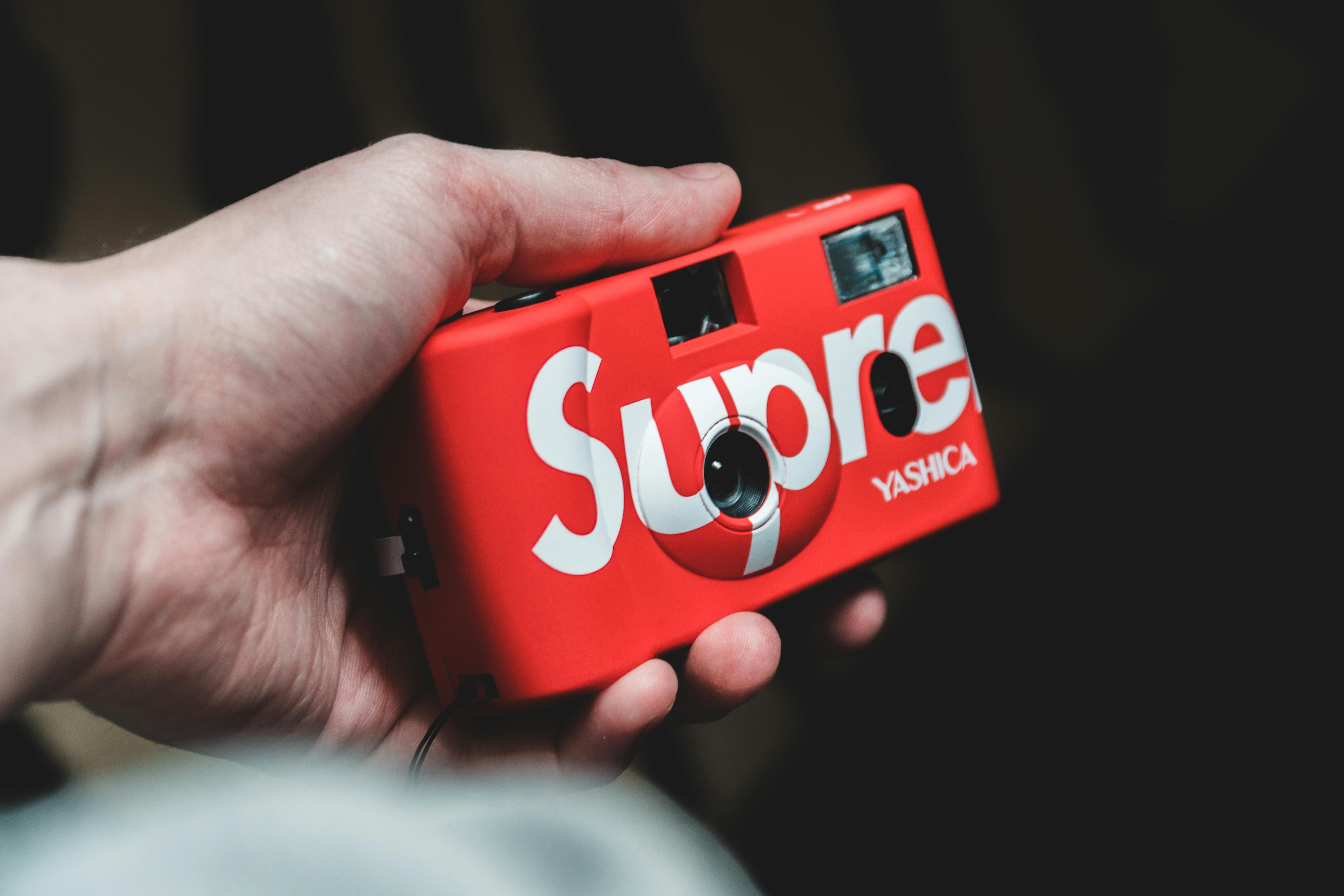 Crop person with retro camera · Free Stock Photo