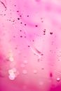 Pink and White Water Droplets