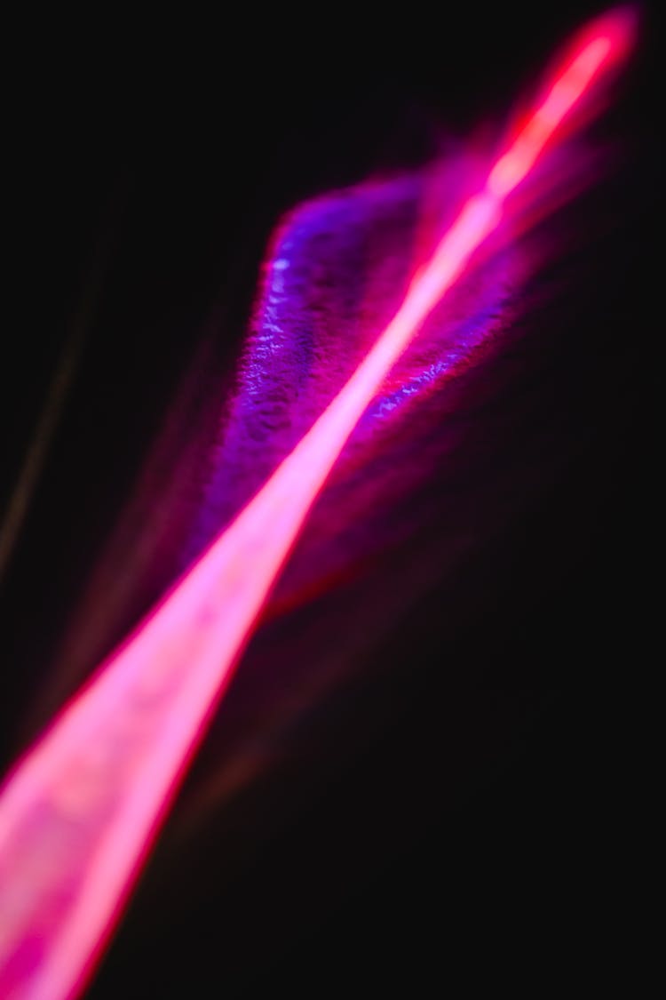 Light Streak In A Dark Room