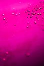 Water Droplets on Pink Surface