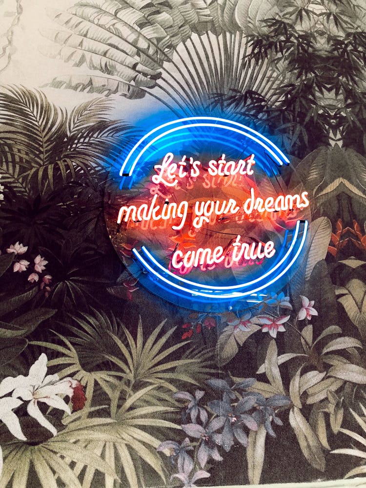 Motivational Neon Slogan