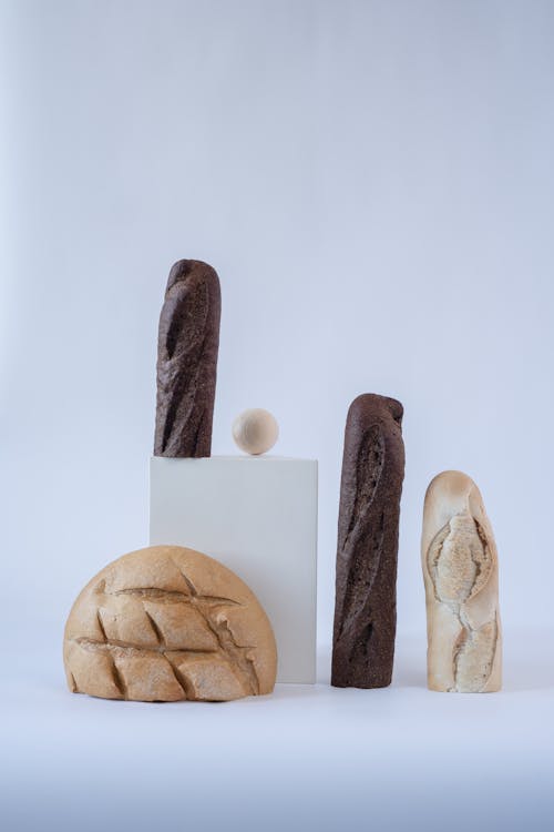 Kostnadsfri bild av baguette, bröd, geometriska former