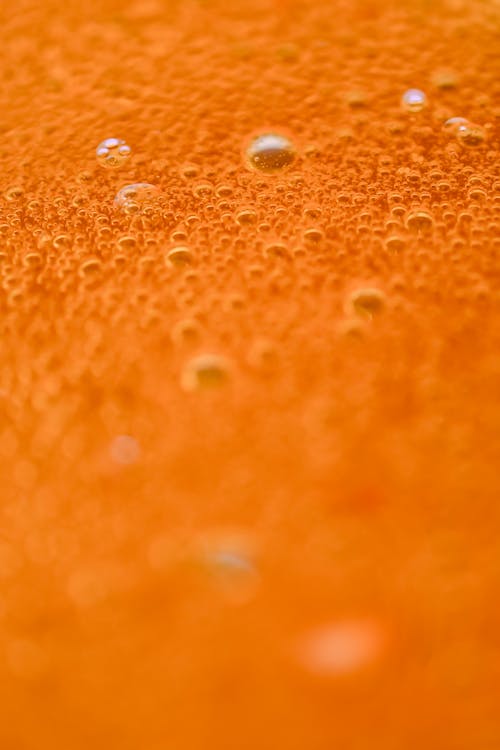 Bubbles on Juice Surface