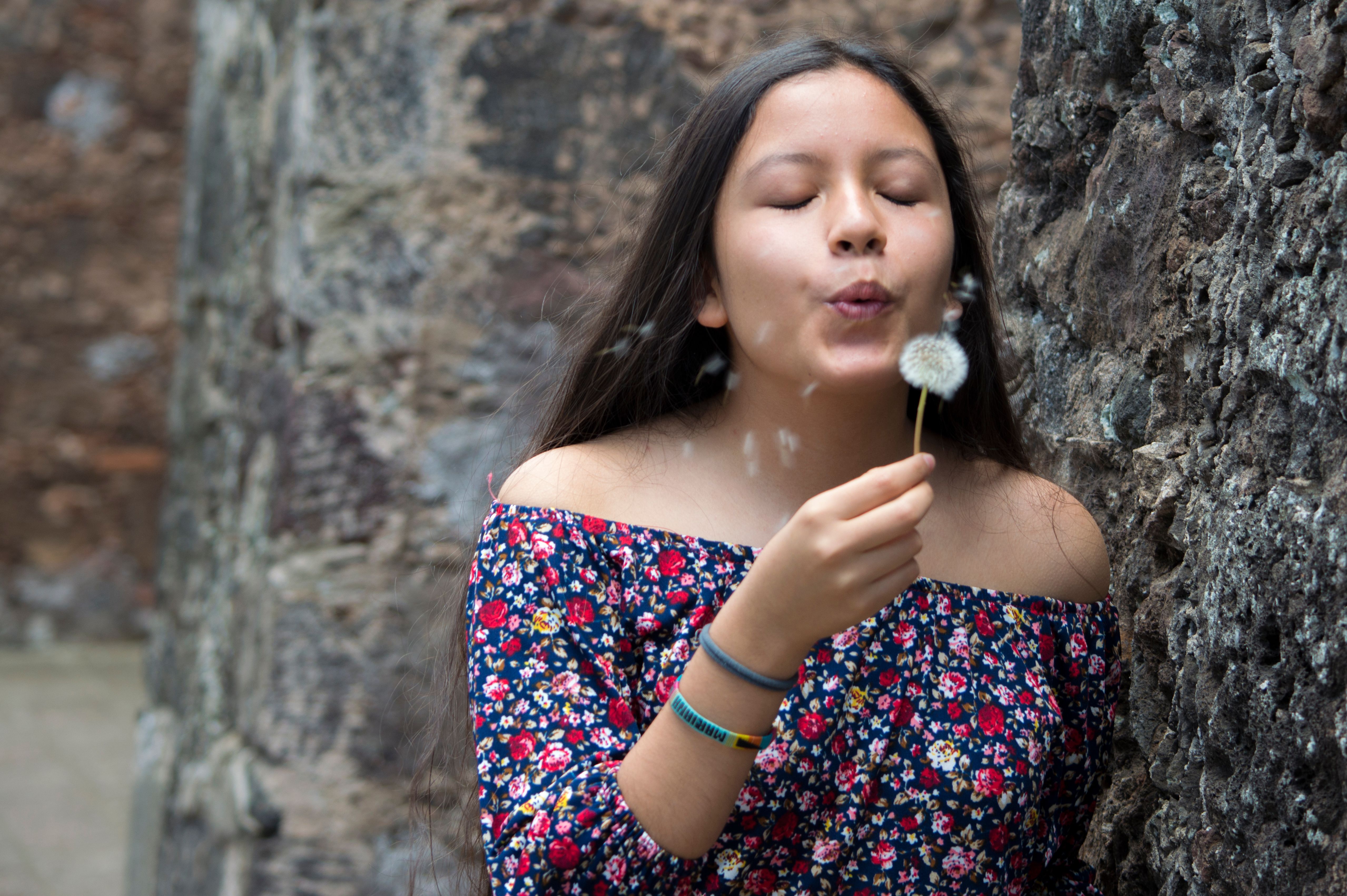 Free Stock Photo Of Blowing Cute Girl