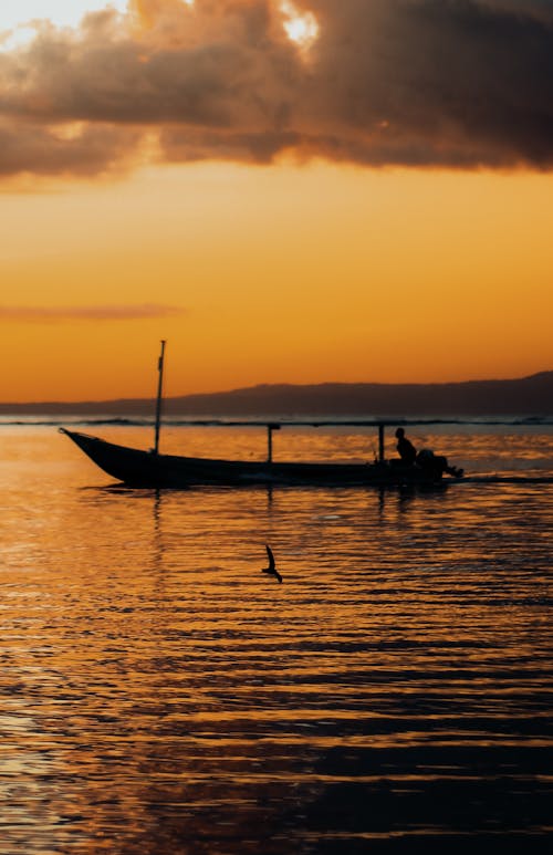 Foto stok gratis air, bayangan hitam, danau