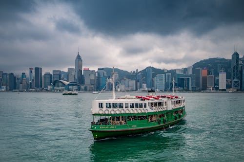 Ingyenes stockfotó felhős ég, hajóm csónak, Hong Kong témában