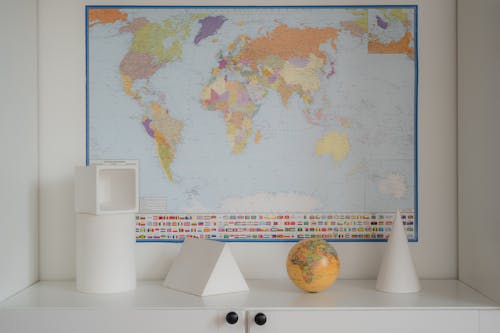 世界地圖, 球状物，球体，球状, 裝飾 的 免费素材图片