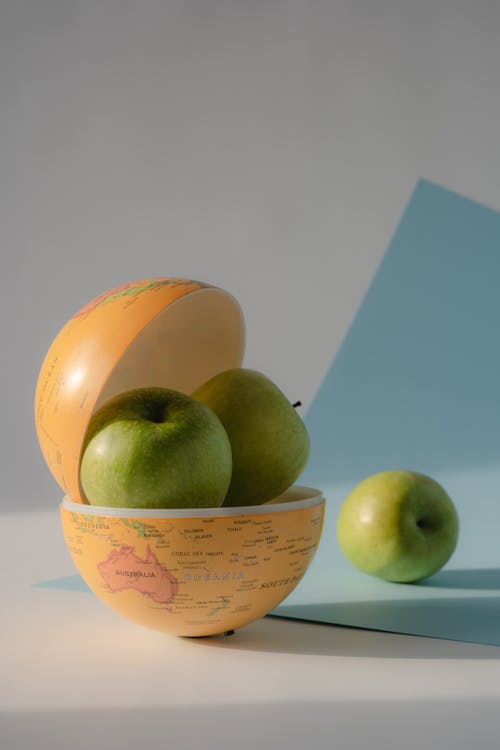 Apples Inside a Globe