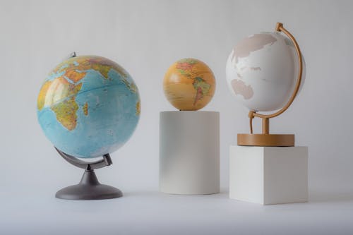 Globes of Different Sizes