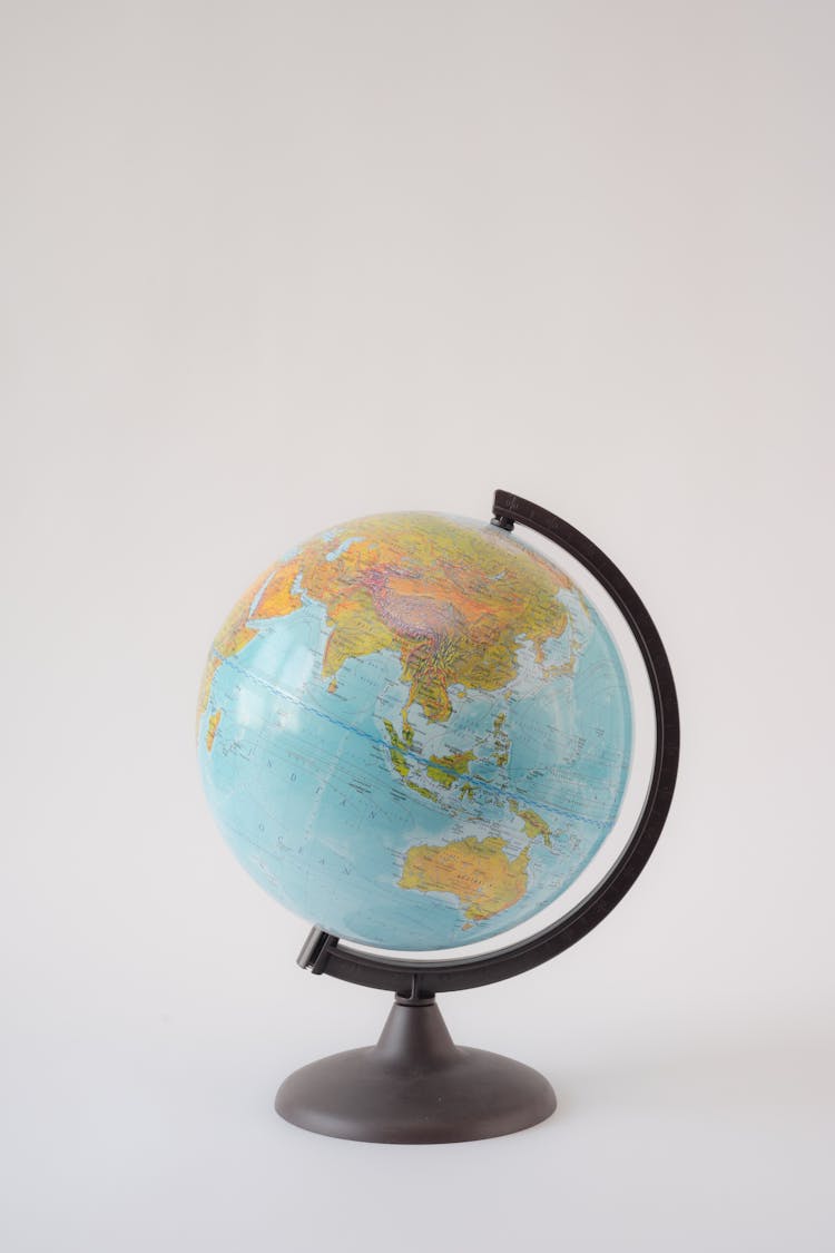 Blue And Black Desk Globe