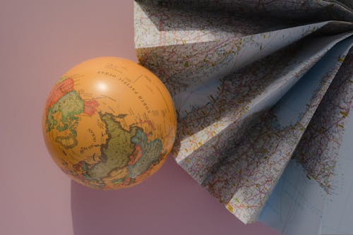 Бесплатное стоковое фото с вид сверху, география, глобус
