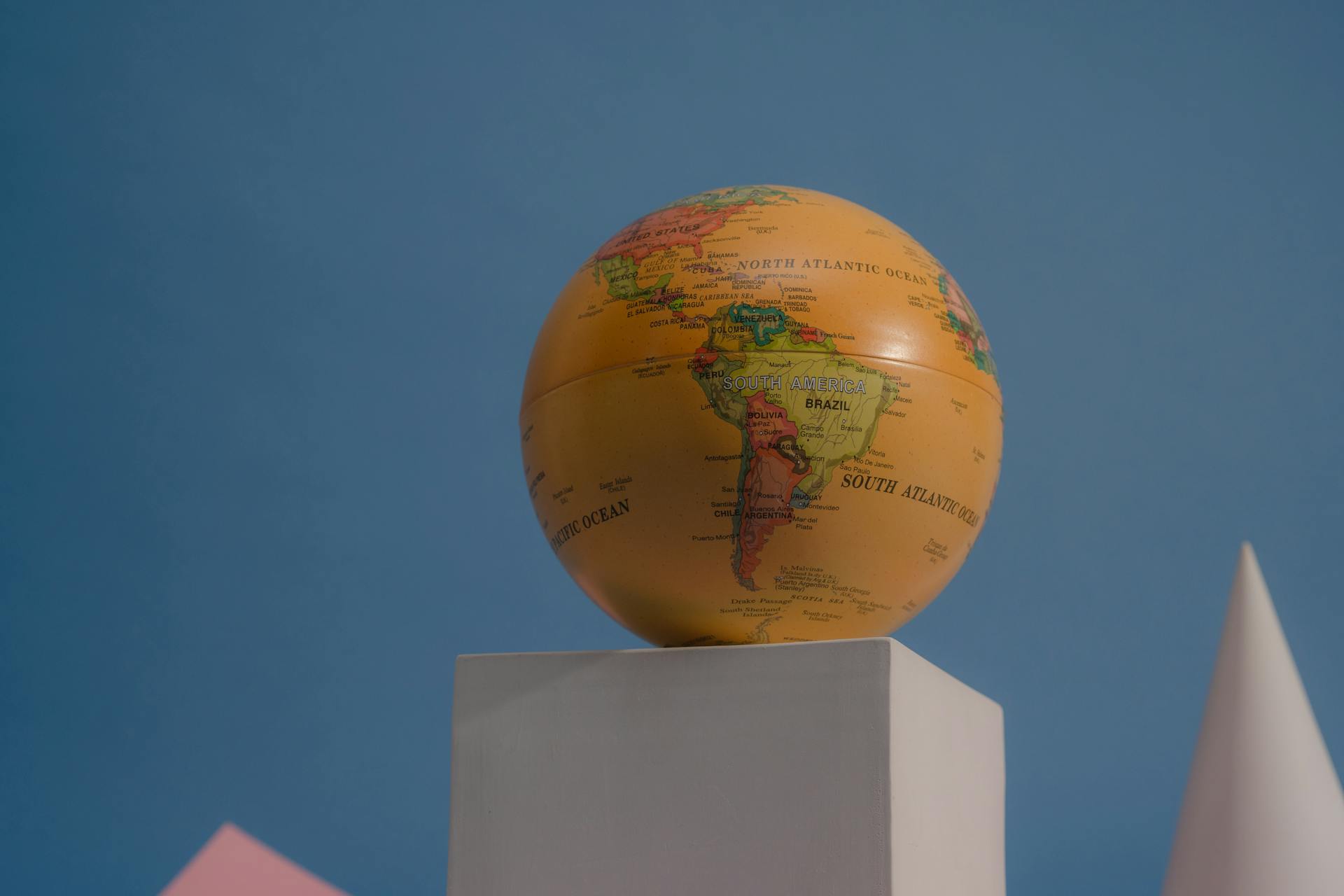 Yellow Globe over a Box