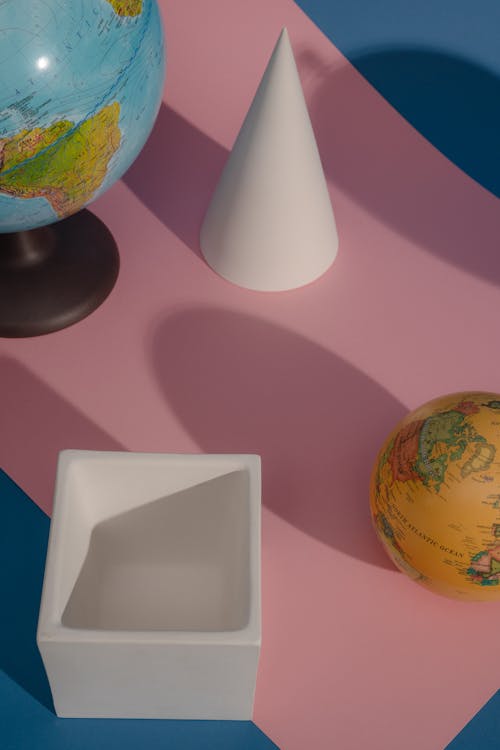 Yellow and Blue Desk Globe