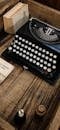 Retro Typewriter in Wooden Shelf