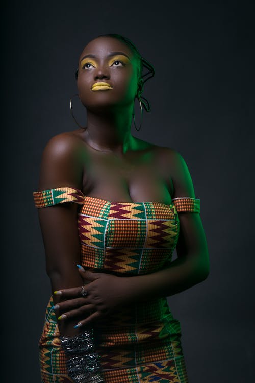 Kostnadsfri bild av afrikansk amerikan kvinna, Framställ, gula läppar