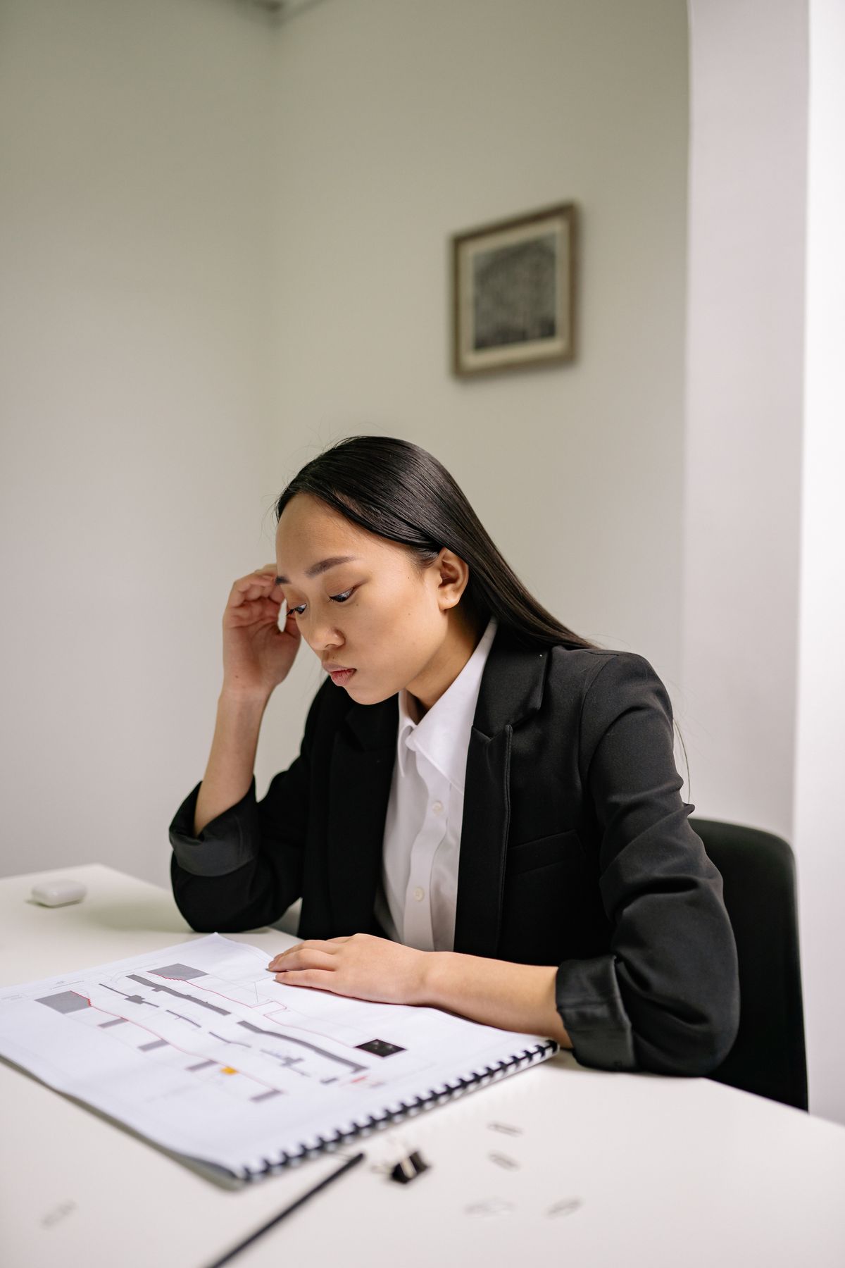 Person looking hopeful and determined facing forward toward future