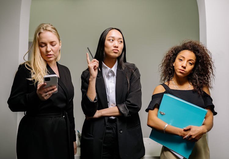 Businesswomen Working In An Office