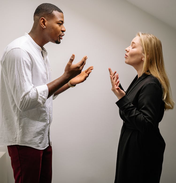 A Man And A Woman Arguing