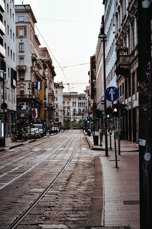 Free A Street in Milan, Italy Stock Photo