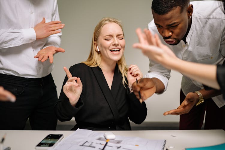 Business People Having Discussion In A Meeting