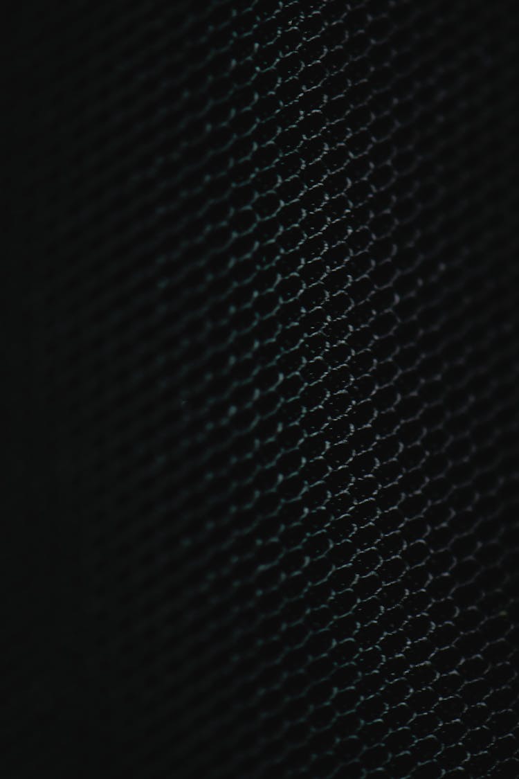 Close Up Of Black, Net Surface