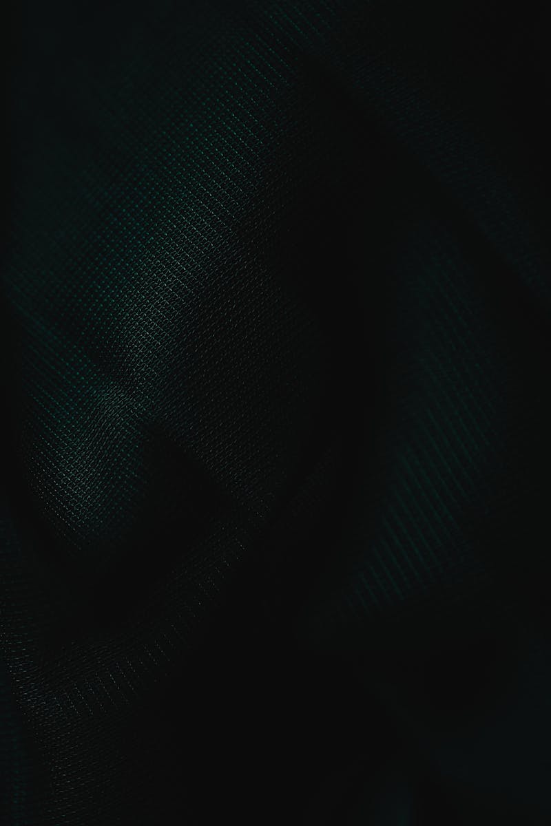 Black woven textile macro detail