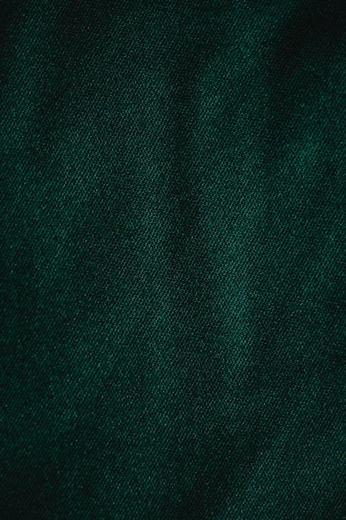 A Green Cloth in Close Up Photography