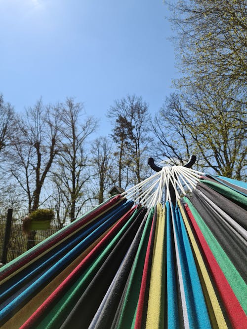 Free stock photo of beautiful sky, colours, hammock