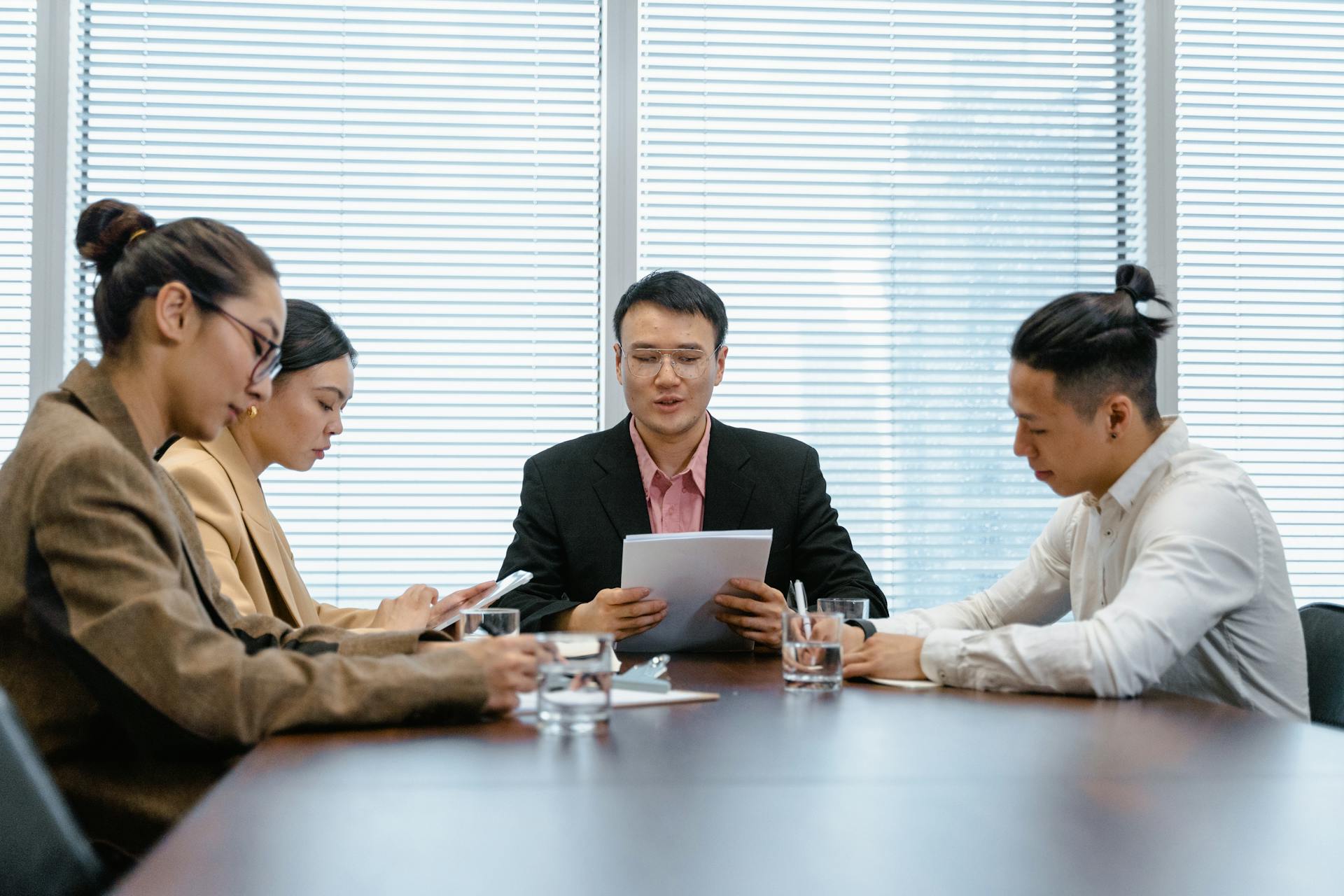 Businesspeople in a Meeting Room