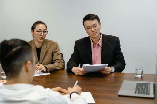 A Meeting in an Office