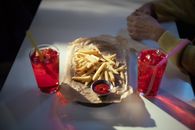 Brown and Red Food on White Paper