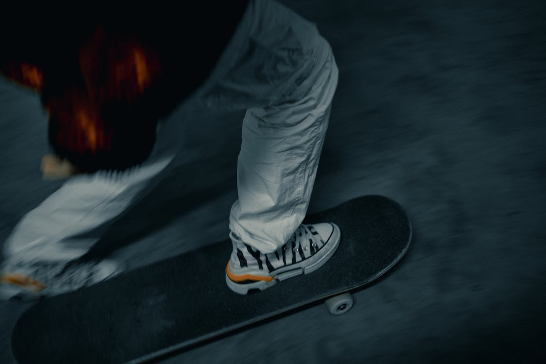 A Person Riding a Skateboard · Free Stock Photo
